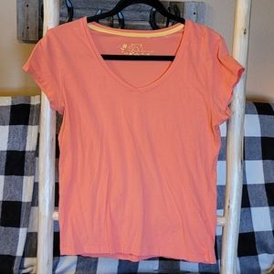Womens SO v neck tee shirt in xl